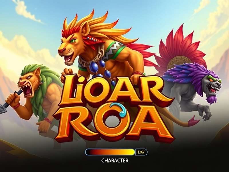 Lion Roar Character Selection Screen with Indian Warrior Designs